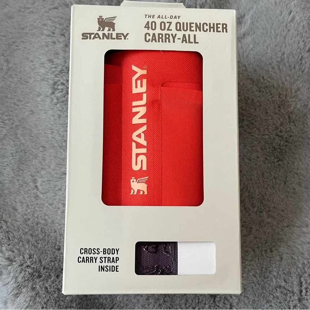 Stanley All Day 40oz Quencher Carry-All Bag Tigerlily Plum Travel Festival NIB - Picture 3 of 8